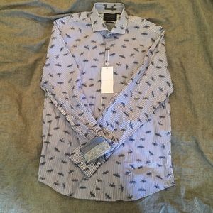 Denim & Flower Slim Fit Button Up